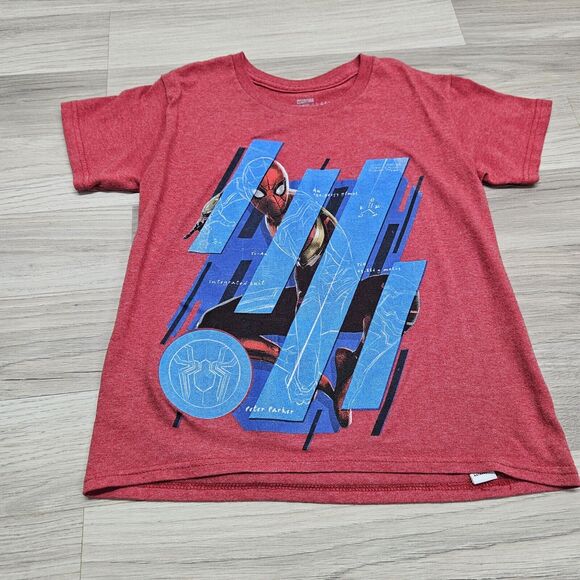 MARVEL Boys Red Spider-Man No Way Home Graphic T-shirt Size Small - Picture 2 of 4